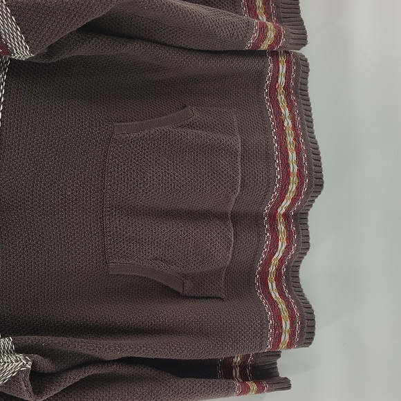 Natural Reflections Hooded Pullover  Size XXL Kangaroo Pouch Striped Stitching - Picture 4 of 7